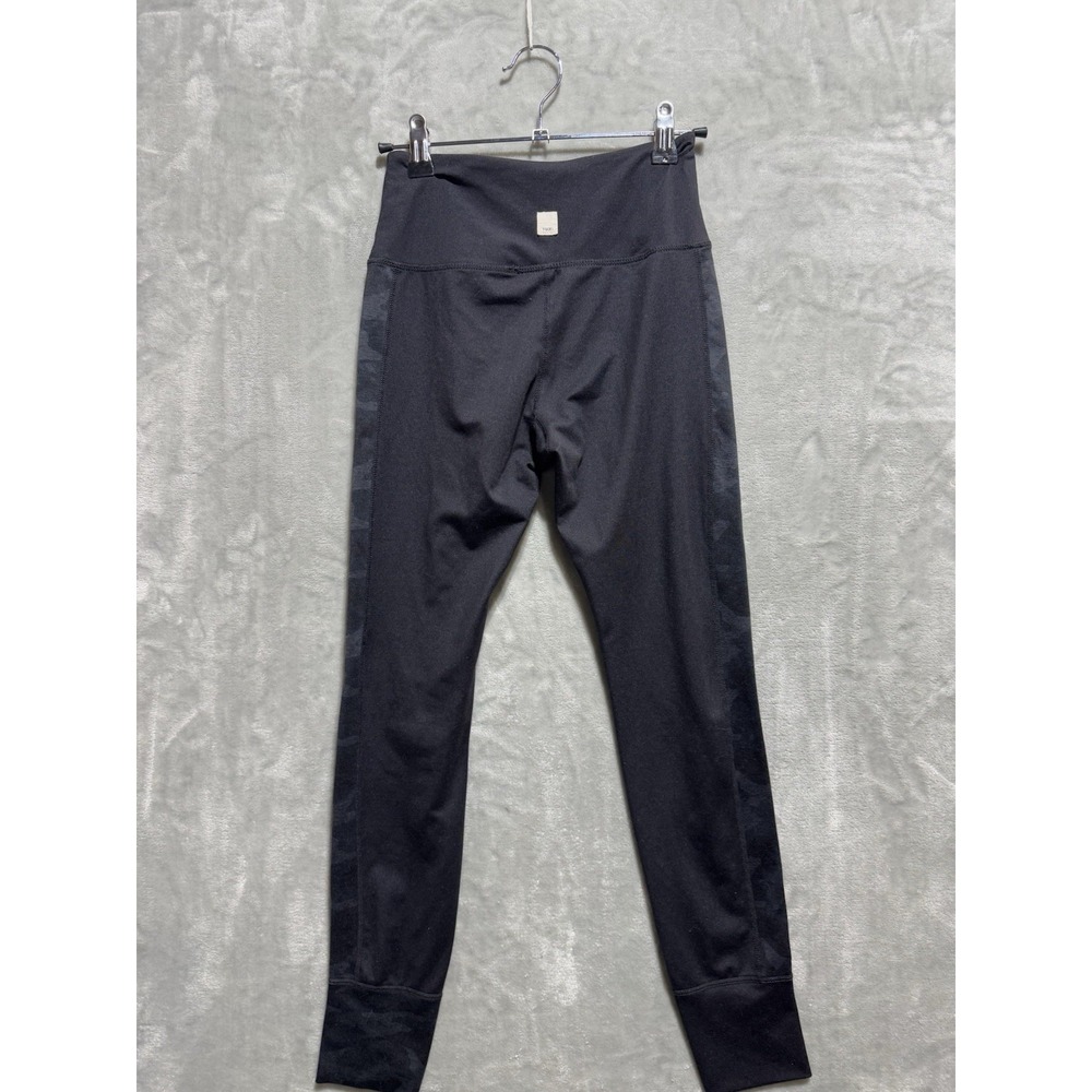 Vuori Leggings Women's XS Black Pull On Stretch Camo Side High Waist Athleisure - Picture 2 of 9